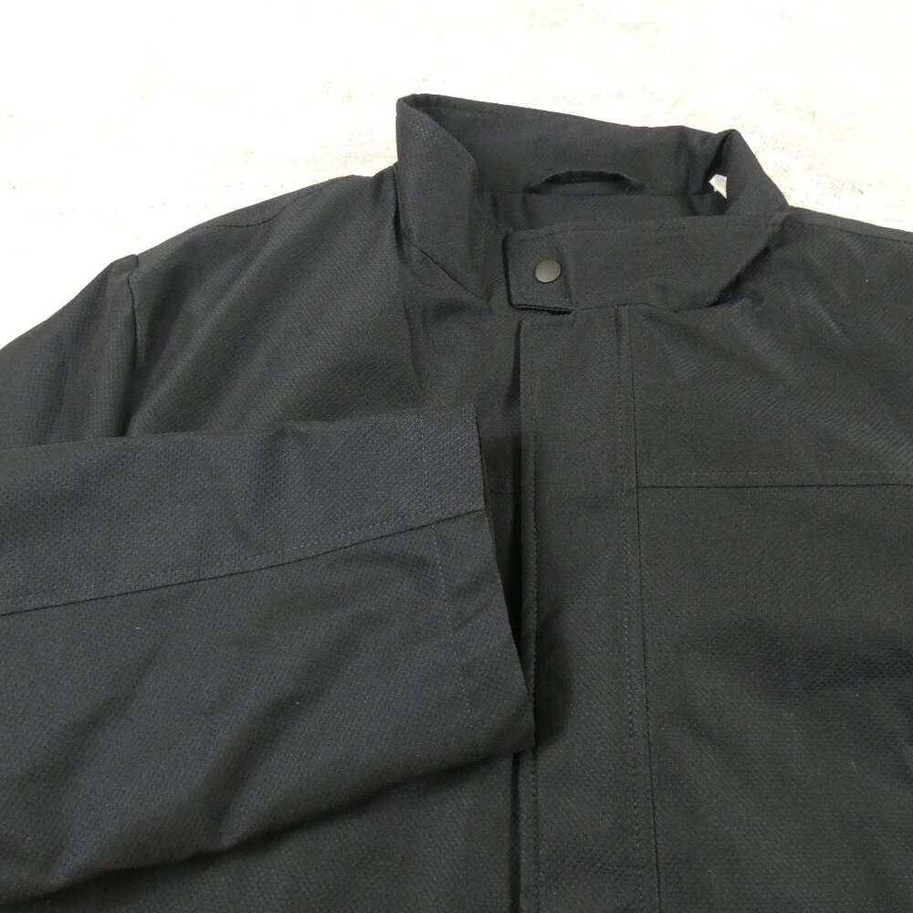 Joseph Abboud Rain Coat Mens 48 Regular Black Middleweight Dressy Casual